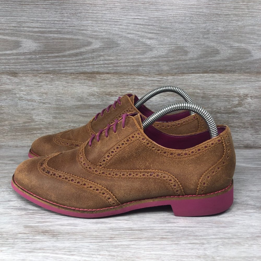 Cole Haan Womens Alisa Wingtip D36732 Brown Oxford Casual Shoes Size US 10 B